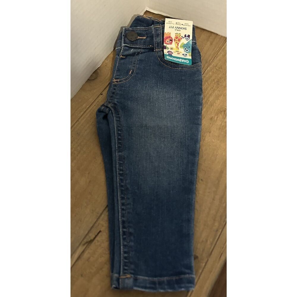 Garanimals Baby Girl Skinny Jeans Size 12M Medium Blue Adjustable Waist